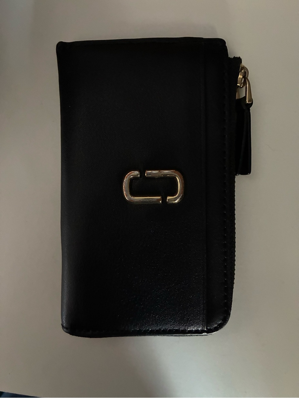 Marc Jacob’s Wallet Black Wallet with Gold Hardware